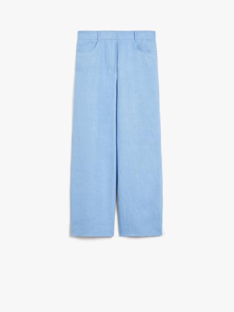'S Max Mara TEO Linen wide-leg trousers