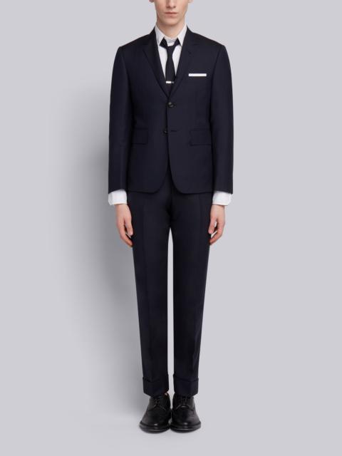 Thom Browne Navy Super 120's Plain Weave Wool Classic Suit