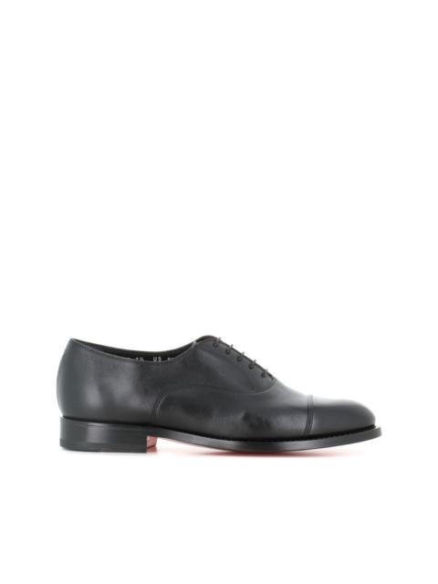 Santoni leather oxford shoes