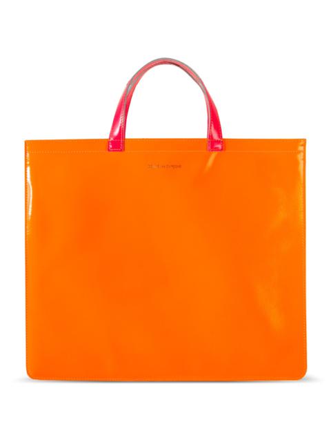 Comme Des Garçons Super Fluo Leather Bag Orange/Yellow in Orange