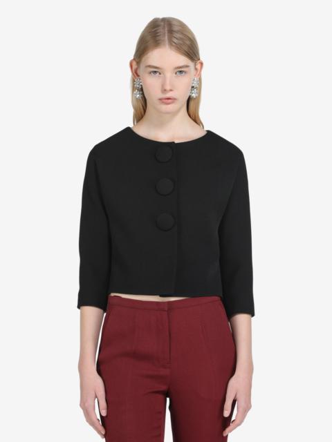 N°21 SINGLE-BREASTED CROPPED BLAZER