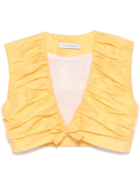 VIKTOR & ROLF pleated cropped top