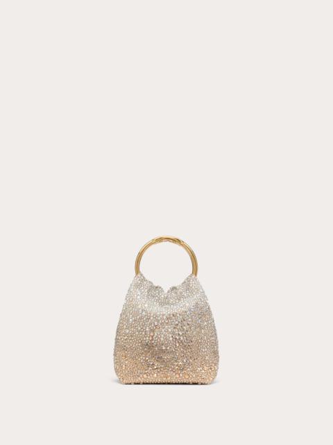 VALENTINO GARAVANI CARRY SECRETS SMALL EMBROIDERED BUCKET BAG