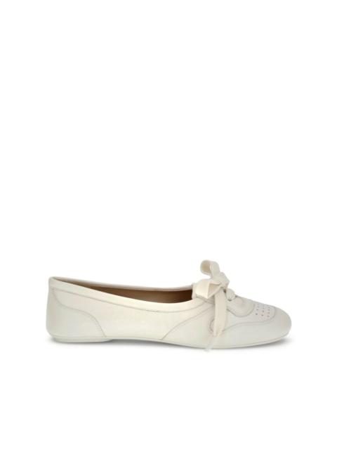 Gianvito Rossi lace-up ballet flats