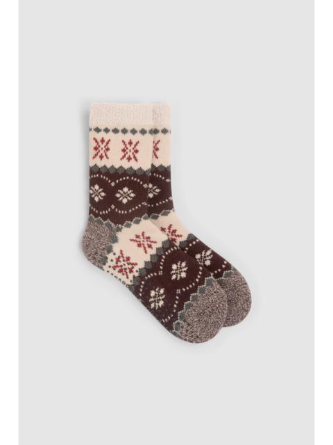 Barefoot Dreams CozyChic® Lined FairIsle Slipper Socks