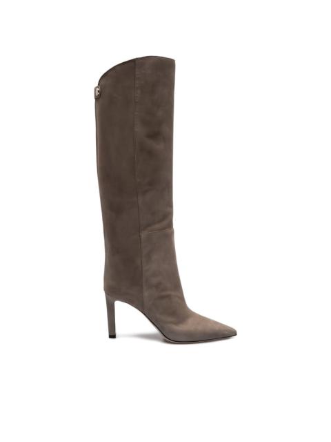 JIMMY CHOO 85mm Alizze pointed-toe knee-high boots