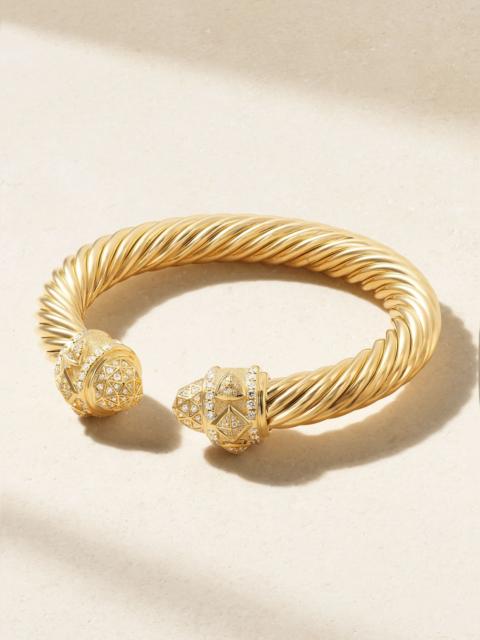 DAVID YURMAN Renaissance 18-karat gold diamond cuff Gold