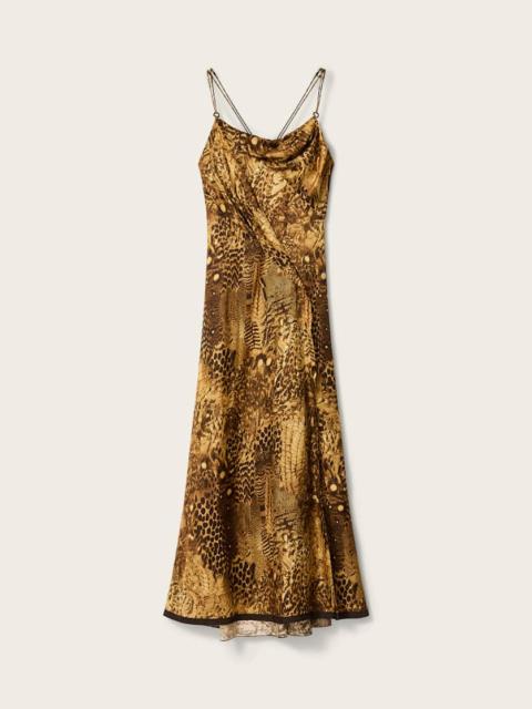 ALLSAINTS CLAIRE LEOPARD PRINT MAXI DRESS