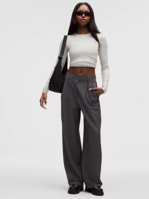 lululemon Daydrift High-Rise Wide-Leg Trouser Short *Herringbone