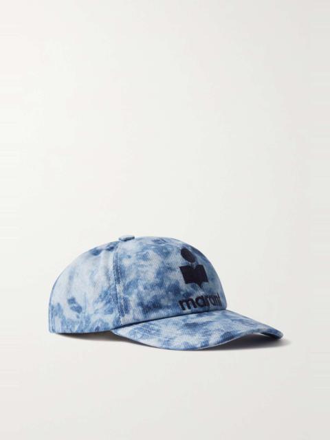 Tyron embroidered tie-dyed cotton baseball cap