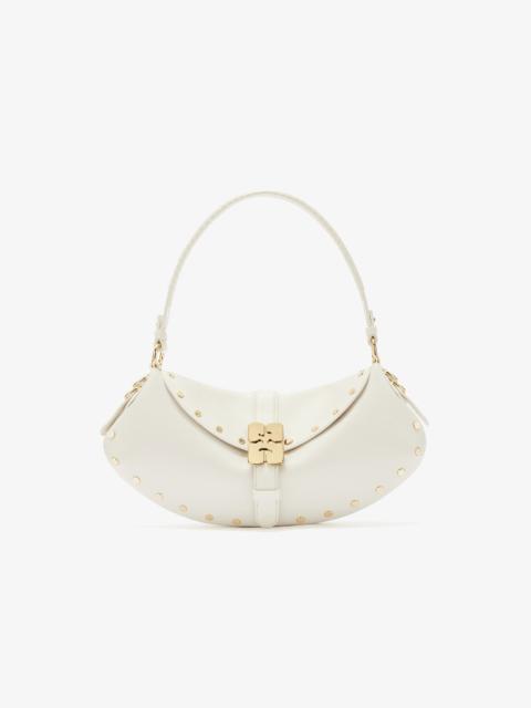 GANNI B-KAT BAG STUDS IN WHITE