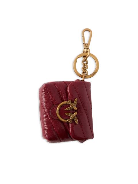 PINKO Love quilted birds AirPods case