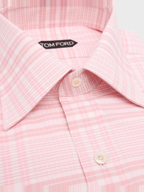 Men's Slim Fit Maxi-Check Dress Shirt