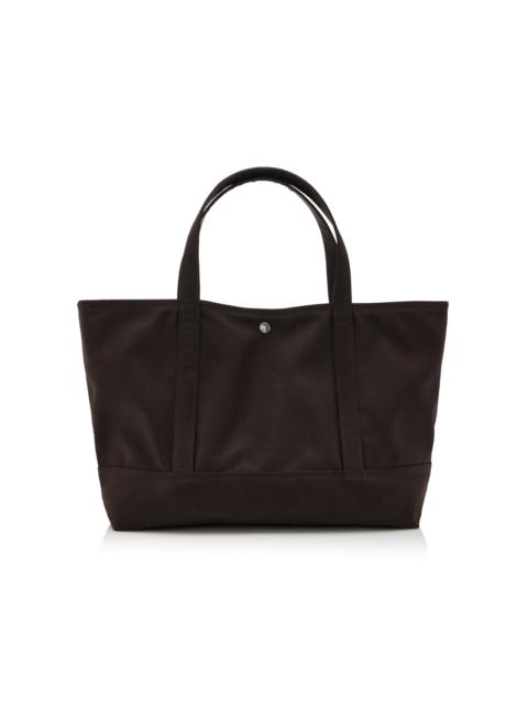 TOTEME Organic Cotton Canvas Beach Tote Bag brown
