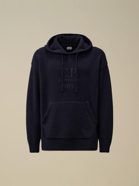 Lambswool GRS Boxy Hooded Knit