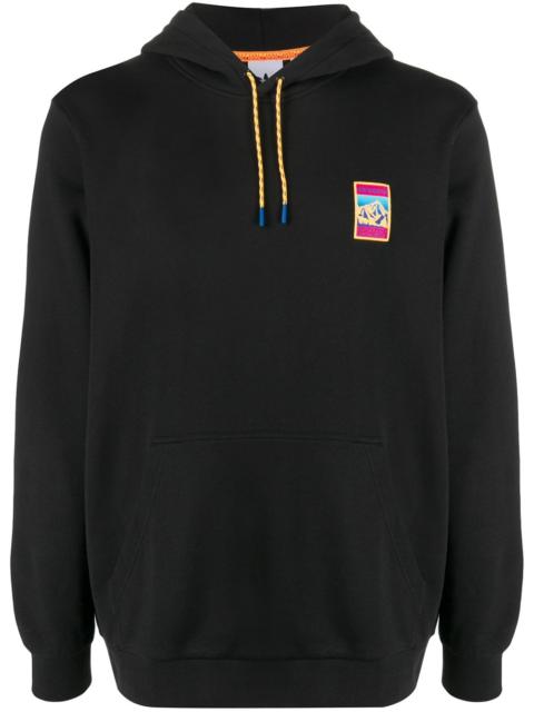 adidas logo patch drawstring hoodie