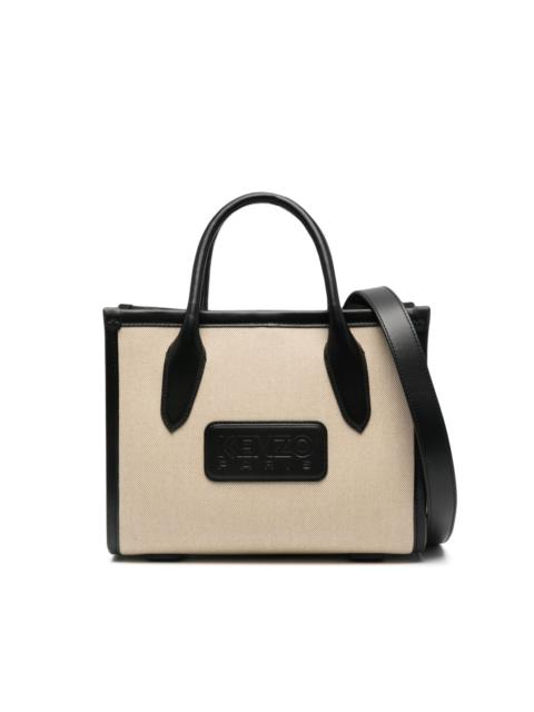 KENZO logo-patch tote bag