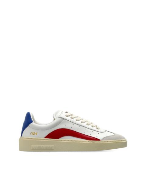 DSQUARED2 logo-detail leather sneakers
