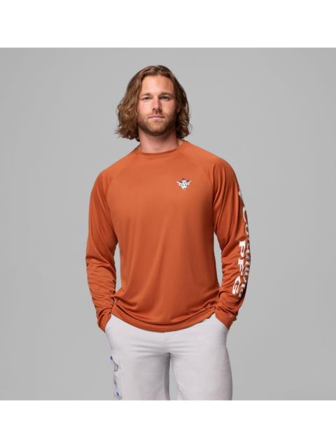 Columbia Men's Collegiate PFG Terminal Tackle Long Sleeve Shirt - Texas