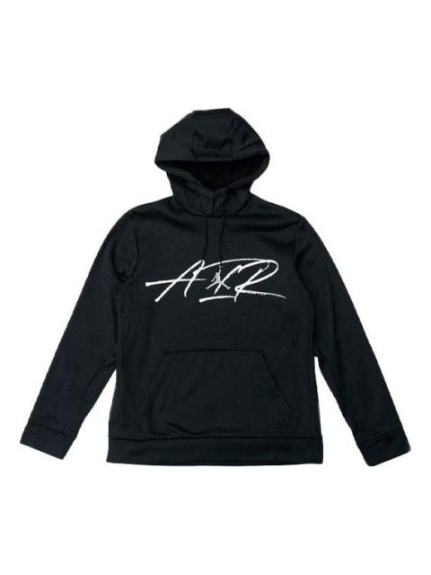 Jordan Air Jordan Therma Graphic Casual Sports Pocket hooded Pullover Black CK6792-010