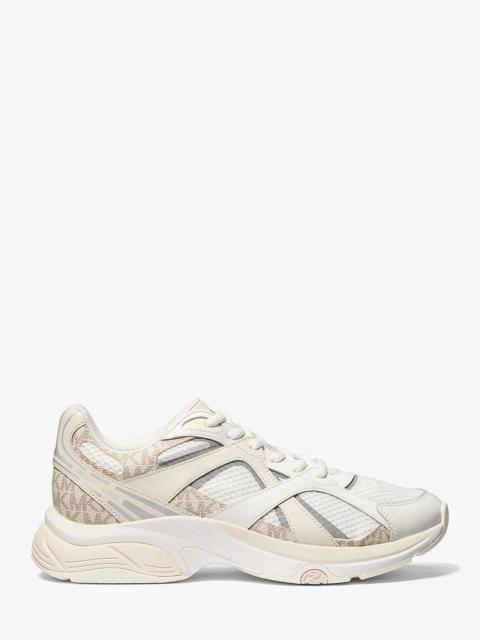 MICHAEL KORS Leo Mixed-Media Trainer