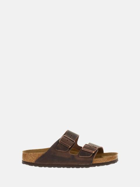 BIRKENSTOCK ARIZONA HABANA IN OILED LEATHER