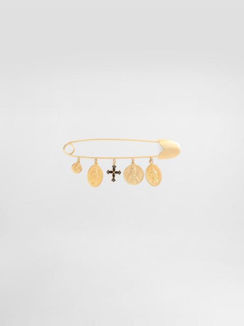 Dolce & Gabbana Safety brooch with cross and medals