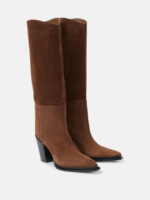 JIMMY CHOO Cece 80 suede knee-high boots