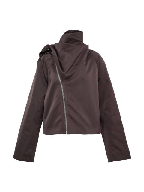 Rick Owens Cropped Scarf Flight Tech Jacket