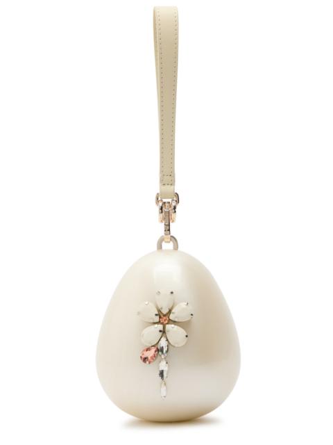 Simone Rocha Simone Rocha Pearl Micro Egg Embellished Acrylic Cross-body bag