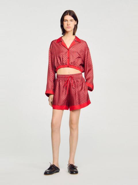 Sandro SCARF PRINT SHORTS