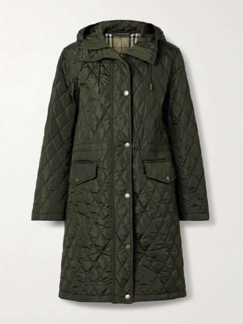 Burberry Hooded Quilted Shell Jacket