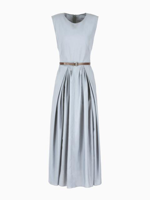 EMPORIO ARMANI Icon ASV long dress in technical Lyocell muslin