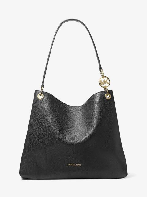 MICHAEL KORS Christina Large Pebbled Leather Shoulder Bag