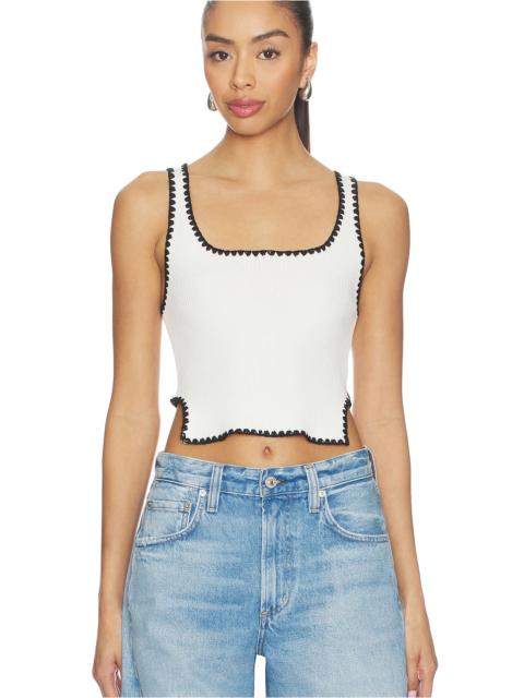 ONE TEASPOON Knitted Scallop Tank Top