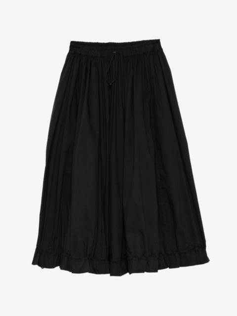 Yohji Yamamoto gathered midi skirt