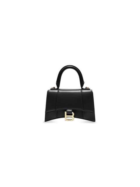 BALENCIAGA Women's Hourglass Xs Handbag Box in Black