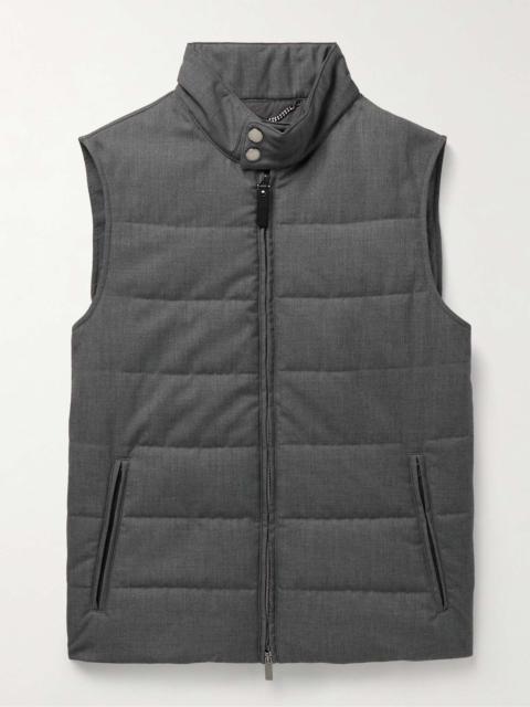 Canali Quilted Padded Canvas Gilet