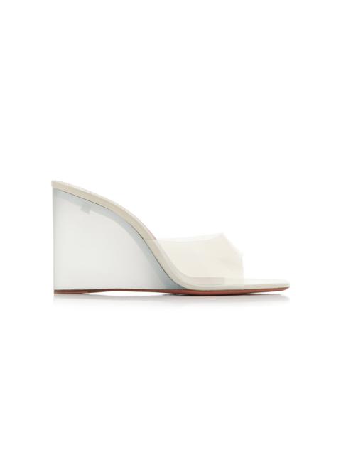 Lupita PVC Wedge Sandals neutral