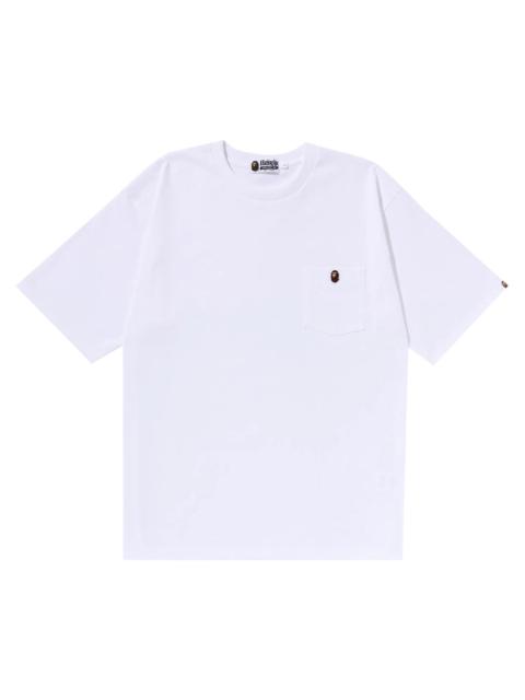 BAPE Ape Head One Point Relaxed Fit Pocket Tee 'White'