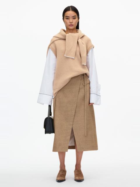 3.1 Phillip Lim Oversized Knit Vest with Poplin Sleeves