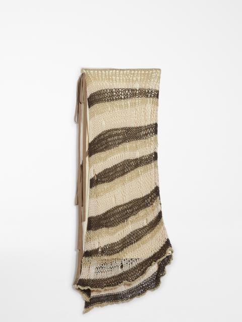 Sportmax ECUADOR Striped knit skirt
