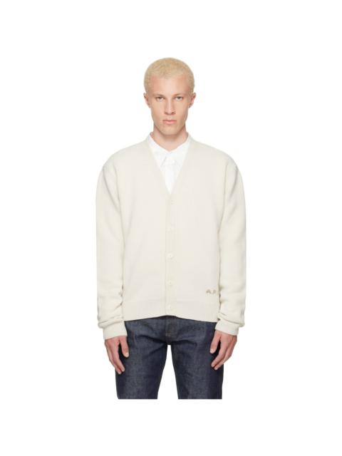 A.P.C. Off-White Kevin Cardigan