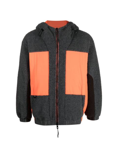 MSGM hooded panelled jacket