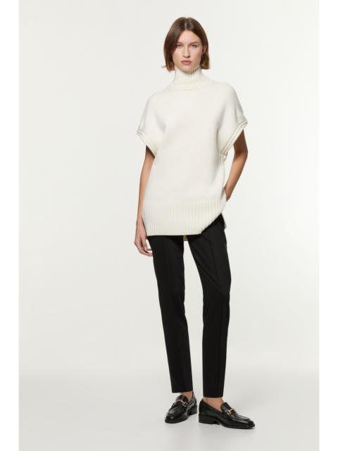 KAREN MILLEN Petite Tailored Pintuck Straight Leg Trouser
