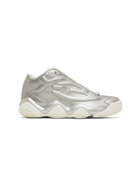 Y-3 Silver Megaball Sneakers