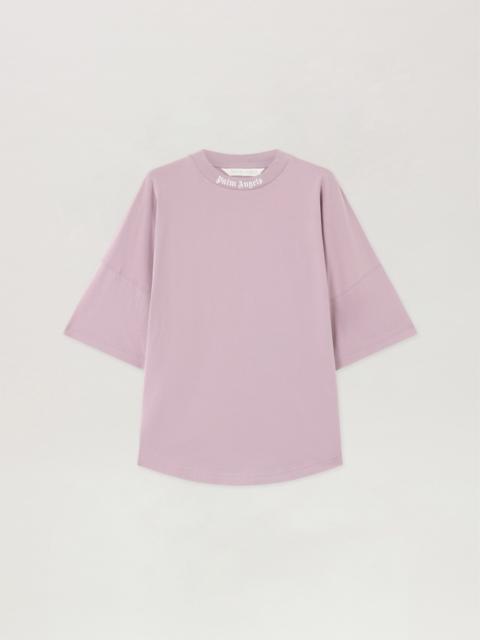 Palm Angels Dripping Curved Logo Over T-Shirt