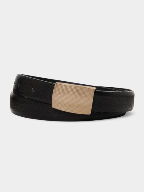 TODD SNYDER Pebble Leather Belt