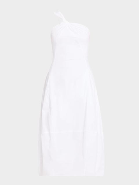 Cult Gaia Araceli Draped Asymmetric Midi Dress