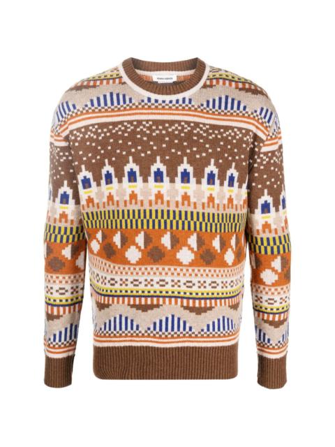 HENRIK VIBSKOV intarsia-knit design jumper